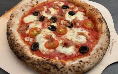 Fredagspizza i snøføyken